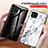Coque Contour Silicone et Vitre Motif Fantaisie Miroir Etui Housse pour Samsung Galaxy M32 4G Petit