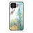 Coque Contour Silicone et Vitre Motif Fantaisie Miroir Etui Housse pour Samsung Galaxy M33 5G Vert