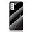 Coque Contour Silicone et Vitre Motif Fantaisie Miroir Etui Housse pour Samsung Galaxy M52 5G Noir