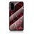 Coque Contour Silicone et Vitre Motif Fantaisie Miroir Etui Housse pour Samsung Galaxy S20 5G Rouge