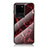 Coque Contour Silicone et Vitre Motif Fantaisie Miroir Etui Housse pour Samsung Galaxy S20 Ultra 5G Rouge