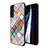 Coque Contour Silicone et Vitre Motif Fantaisie Miroir Etui Housse pour Samsung Galaxy S21 5G Mixte