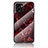 Coque Contour Silicone et Vitre Motif Fantaisie Miroir Etui Housse pour Vivo Y01 Rouge