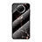 Coque Contour Silicone et Vitre Motif Fantaisie Miroir Etui Housse pour Xiaomi Redmi Note 9T 5G Or et Noir