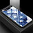 Coque Contour Silicone et Vitre Motif Fantaisie Miroir Etui Housse S01 pour Samsung Galaxy A80 Bleu