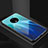 Coque Contour Silicone et Vitre Paillette Etoile Miroir Etui Housse pour OnePlus 7T Bleu