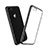 Coque Contour Silicone et Vitre Transparente Mat pour Apple iPhone 7 Noir Petit