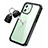 Coque Contour Silicone et Vitre Transparente Miroir 360 Degres pour Apple iPhone 12 Noir Petit
