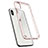 Coque Contour Silicone et Vitre Transparente Miroir 360 Degres pour Apple iPhone Xs Max Rose Petit