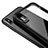 Coque Contour Silicone et Vitre Transparente Miroir 360 Degres T10 pour Apple iPhone X Noir Petit