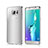 Coque Contour Silicone Transparente Gel pour Samsung Galaxy S6 Edge SM-G925 Argent