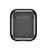 Coque de Protection en Silicone avec Mousqueton pour Boitier de Charge de Airpods C07 Noir