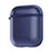 Coque de Protection en Silicone avec Mousqueton pour Boitier de Charge de Airpods C09 Bleu