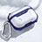 Coque de Protection en Silicone avec Mousqueton pour Boitier de Charge de AirPods Pro C04 Bleu