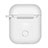 Coque de Protection en Silicone avec Mousqueton pour Boitier de Charge de Airpods Z04 Blanc Petit