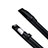 Coque en Cuir Protection Sac Pochette Elastique Douille de Poche Detachable P03 pour Apple Pencil Apple New iPad 9.7 (2017) Noir Petit