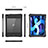 Coque Etanche Contour Silicone et Plastique Housse Etui Waterproof 360 Degres pour Apple iPad Air 5 10.9 (2022) Noir Petit