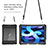 Coque Etanche Contour Silicone et Plastique Housse Etui Waterproof 360 Degres pour Apple iPad Air 5 10.9 (2022) Noir Petit