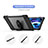 Coque Etanche Contour Silicone et Plastique Housse Etui Waterproof 360 Degres pour Apple iPad Air 5 10.9 (2022) Noir Petit