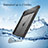 Coque Etanche Contour Silicone et Plastique Housse Etui Waterproof 360 Degres pour Apple iPad Air 5 10.9 (2022) Noir Petit