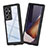 Coque Etanche Contour Silicone et Plastique Housse Etui Waterproof 360 Degres pour Samsung Galaxy S21 Ultra 5G Noir