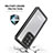 Coque Etanche Contour Silicone et Plastique Housse Etui Waterproof 360 Degres W02 pour Samsung Galaxy S20 Ultra Noir Petit