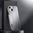 Coque Luxe Aluminum Metal Housse et Bumper Silicone Etui AT1 pour Apple iPhone 14 Plus Argent