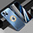 Coque Luxe Aluminum Metal Housse et Bumper Silicone Etui avec Mag-Safe Magnetic Magnetique JL1 pour Apple iPhone 13 Bleu