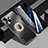 Coque Luxe Aluminum Metal Housse et Bumper Silicone Etui avec Mag-Safe Magnetic Magnetique JL1 pour Apple iPhone 13 Noir