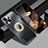 Coque Luxe Aluminum Metal Housse et Bumper Silicone Etui avec Mag-Safe Magnetic Magnetique JL1 pour Apple iPhone 15 Noir