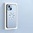 Coque Luxe Aluminum Metal Housse et Bumper Silicone Etui avec Mag-Safe Magnetic Magnetique JL4 pour Apple iPhone 13 Bleu