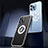 Coque Luxe Aluminum Metal Housse et Bumper Silicone Etui avec Mag-Safe Magnetic Magnetique JL4 pour Apple iPhone 15 Petit