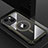 Coque Luxe Aluminum Metal Housse et Bumper Silicone Etui avec Mag-Safe Magnetic Magnetique QC1 pour Apple iPhone 14 Noir
