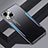 Coque Luxe Aluminum Metal Housse et Bumper Silicone Etui JL3 pour Apple iPhone 13 Bleu