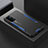 Coque Luxe Aluminum Metal Housse et Bumper Silicone Etui pour OnePlus Nord N200 5G Bleu