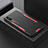 Coque Luxe Aluminum Metal Housse et Bumper Silicone Etui pour Xiaomi Redmi 9AT Rouge