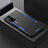 Coque Luxe Aluminum Metal Housse et Bumper Silicone Etui pour Xiaomi Redmi K30S 5G Bleu