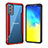 Coque Luxe Aluminum Metal Housse et Bumper Silicone Etui RJ1 pour Samsung Galaxy S20 5G Rouge