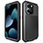 Coque Luxe Aluminum Metal Housse Etui 360 Degres HJ1 pour Apple iPhone 14 Pro Noir