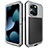 Coque Luxe Aluminum Metal Housse Etui 360 Degres HJ1 pour Apple iPhone 14 Pro Petit