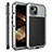 Coque Luxe Aluminum Metal Housse Etui 360 Degres HJ2 pour Apple iPhone 13 Argent