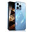 Coque Luxe Aluminum Metal Housse Etui 360 Degres M01 pour Apple iPhone 15 Pro Bleu Petit
