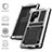 Coque Luxe Aluminum Metal Housse Etui 360 Degres M04 pour Samsung Galaxy S23 Ultra 5G Petit