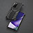 Coque Luxe Aluminum Metal Housse Etui 360 Degres P01 pour Samsung Galaxy Note 20 5G Noir Petit