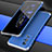 Coque Luxe Aluminum Metal Housse Etui 360 Degres P01 pour Xiaomi Poco F5 Pro 5G Argent et Bleu