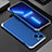 Coque Luxe Aluminum Metal Housse Etui 360 Degres pour Apple iPhone 14 Plus Argent et Bleu