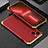 Coque Luxe Aluminum Metal Housse Etui 360 Degres pour Apple iPhone 14 Plus Or et Rouge