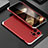 Coque Luxe Aluminum Metal Housse Etui 360 Degres pour Apple iPhone 14 Pro Max Argent et Rouge