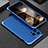 Coque Luxe Aluminum Metal Housse Etui 360 Degres pour Apple iPhone 16 Pro Max Bleu Petit