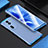 Coque Luxe Aluminum Metal Housse Etui 360 Degres pour Oppo Reno11 Pro 5G Bleu